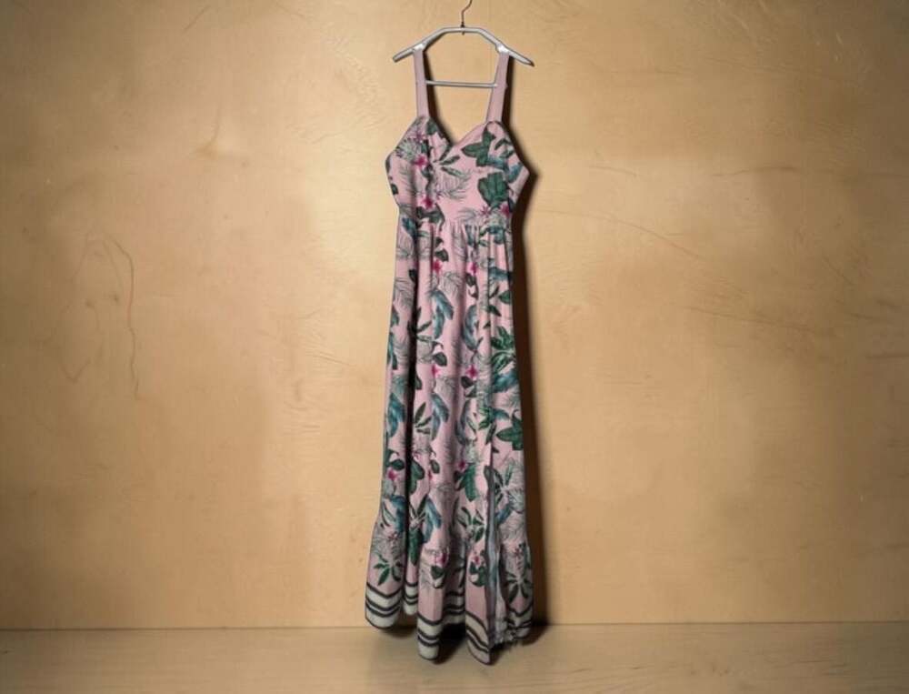 VCAY Tropical Print Maxi Cami Dress C142